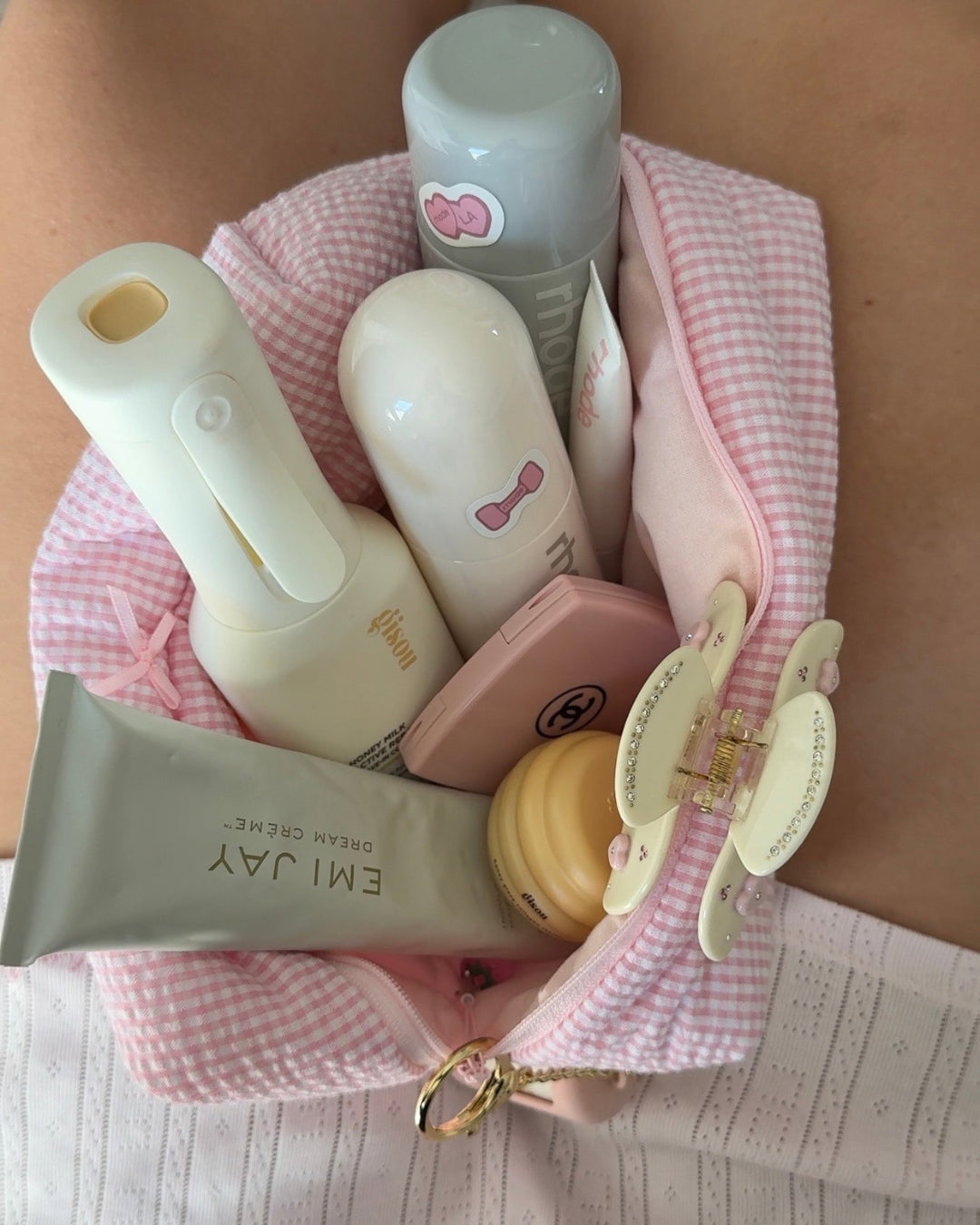 Beauty Case Pink Gingham