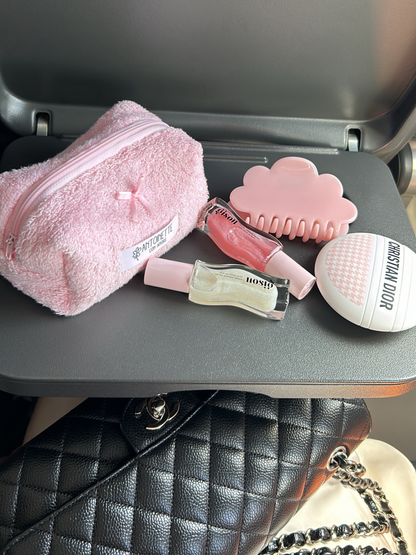 Beauty case pink bamboo