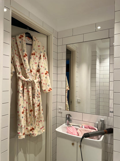 Beauty case pale pink terry