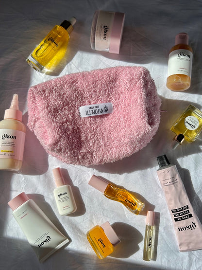 Beauty case pink terry