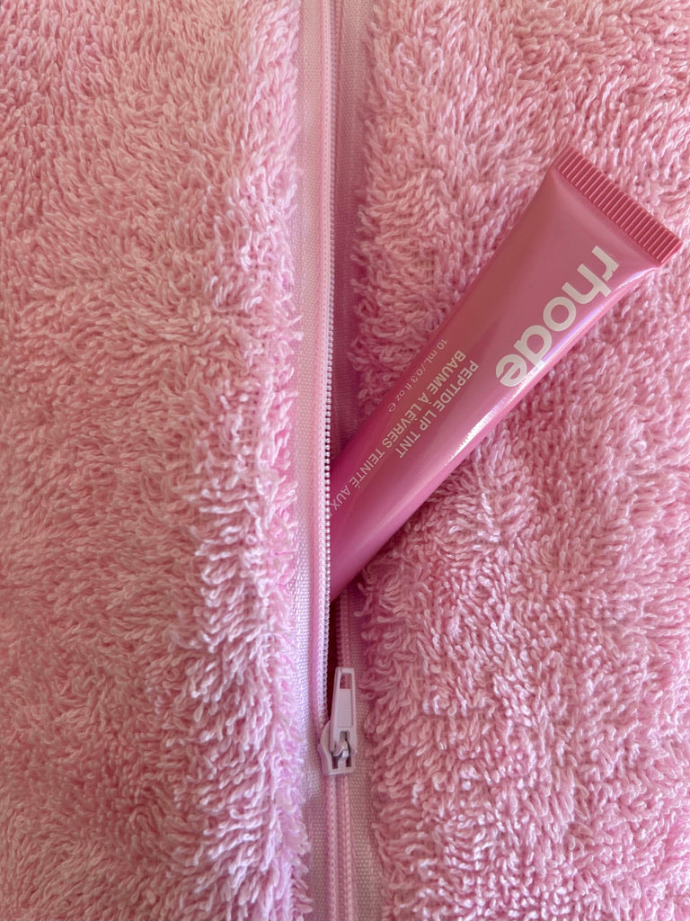 Beauty case pink terry