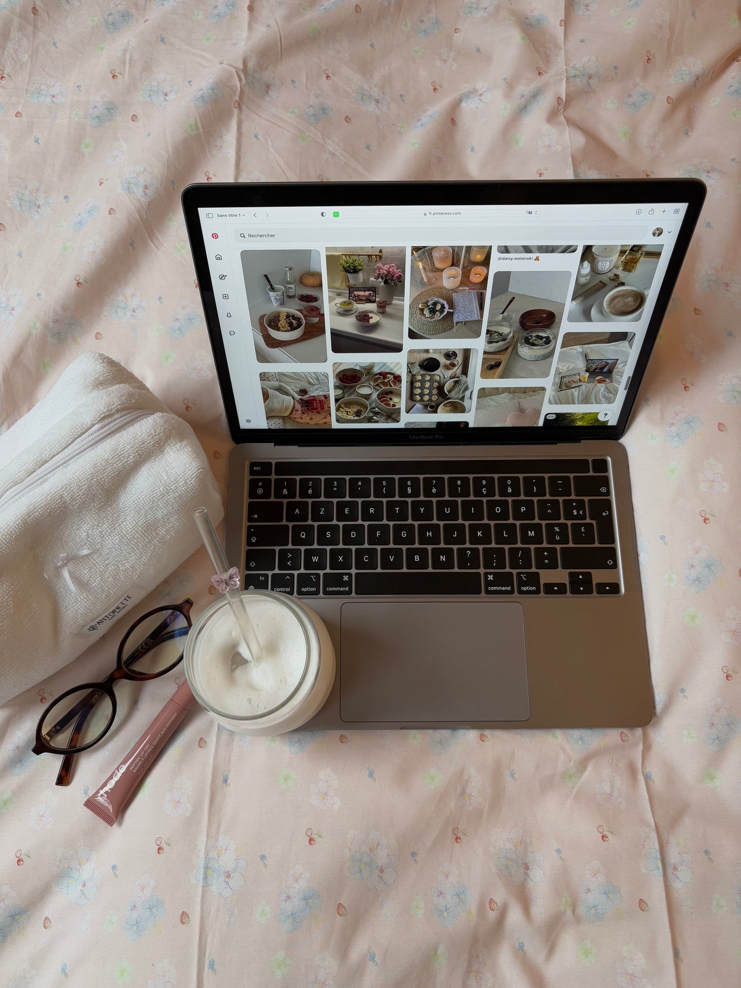 Beauty case white bamboo