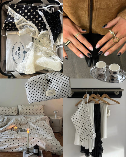 beauty case polka dot